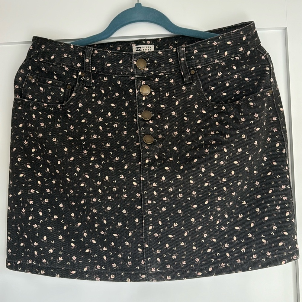 Billa Bong button fly mini skirt
